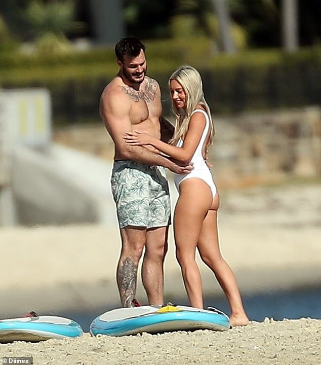 Bec Cvilikas was spotted relishing steamy beach session with Locky