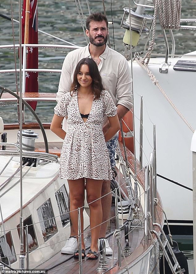 Locky Gilbert and Bella Valeris enjoying in a yacht