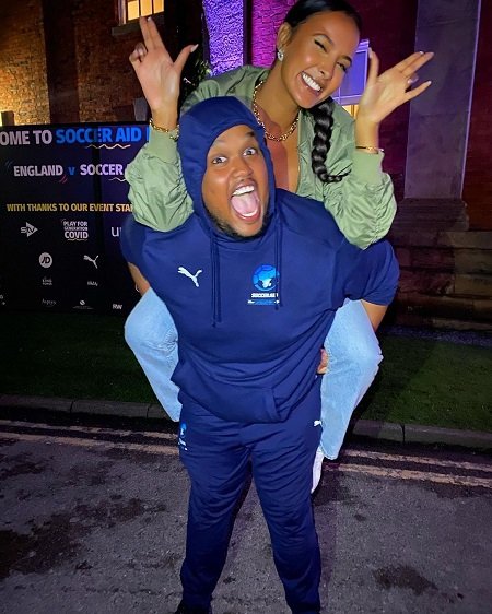 Chunkz and Maya Jama