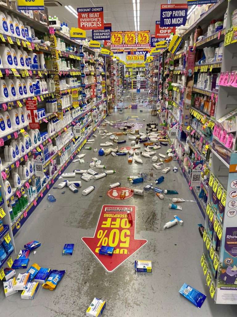 Earthquake in Victoria