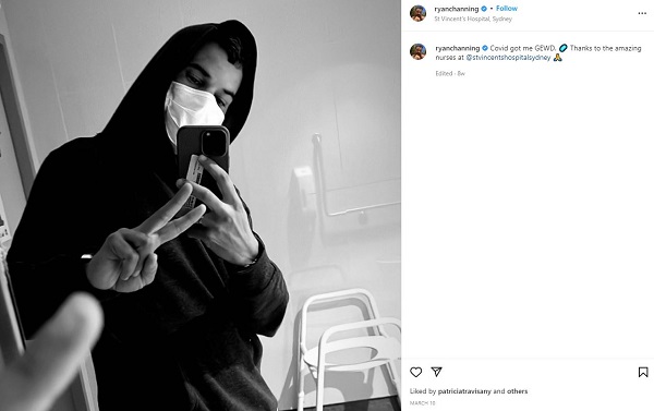 Ryan Channing last Instagram post